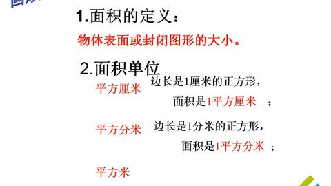 3 30长方形和正方形的面积 哔哩哔哩