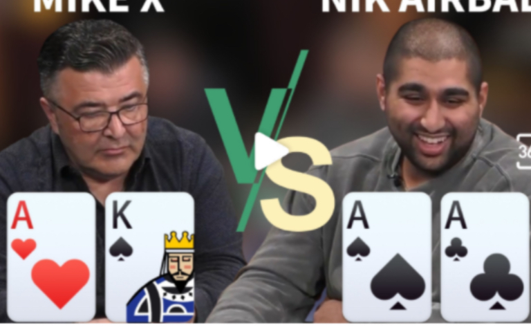 【德州扑克】ak梭哈撞上aa!等于白送.