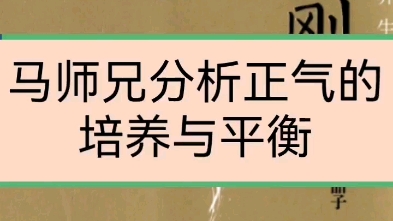 马师兄分析正气的培养与平衡,强调穴位不是一直刺激.正气的培养和平衡才是关键哔哩哔哩bilibili