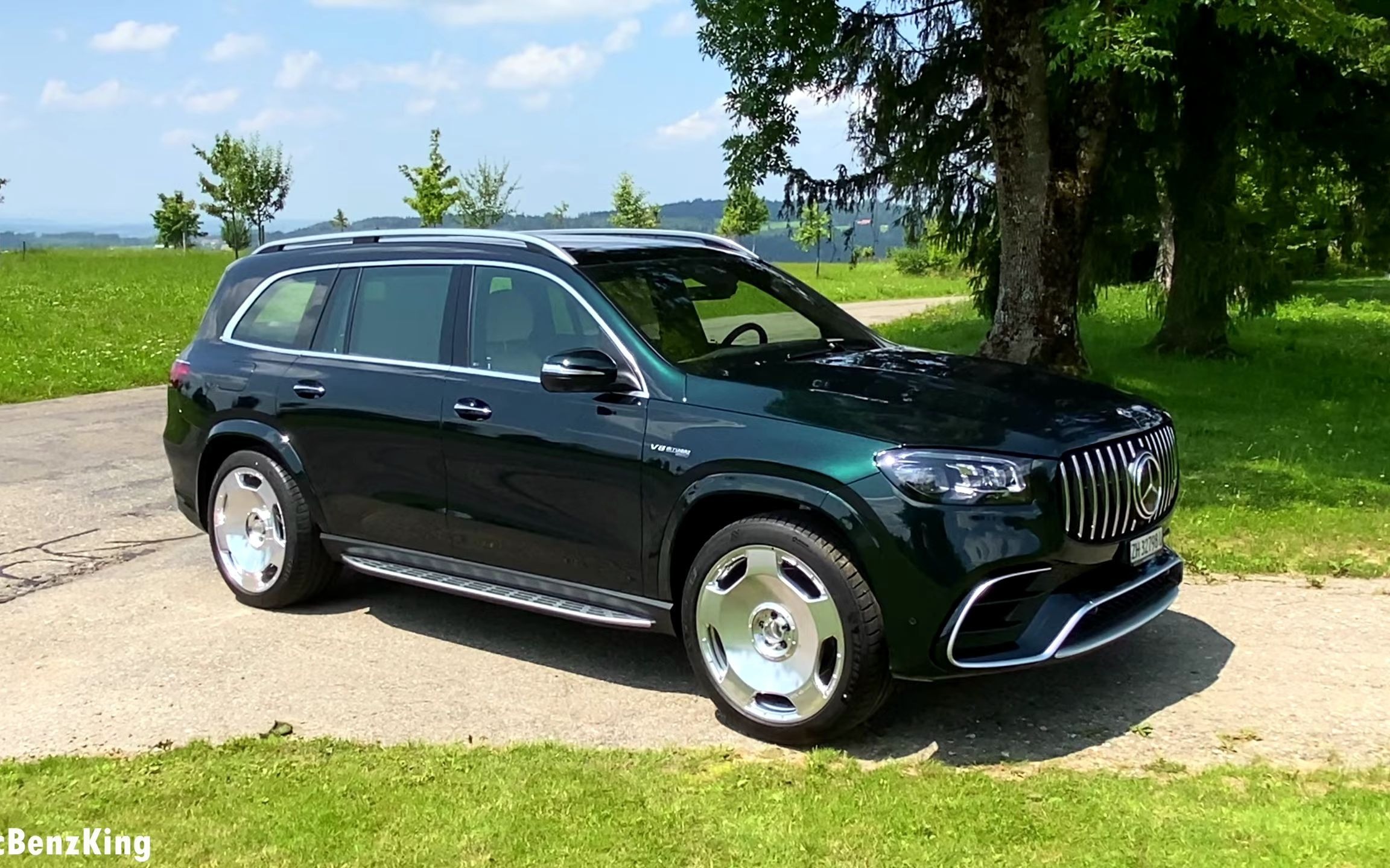 2022奔驰amg gls63 - 野蛮的声浪&驾驶&内外饰测评