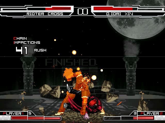 【MUGEN】新手向 RIOTER CROSS VS O.IORI XIV哔哩哔哩bilibili