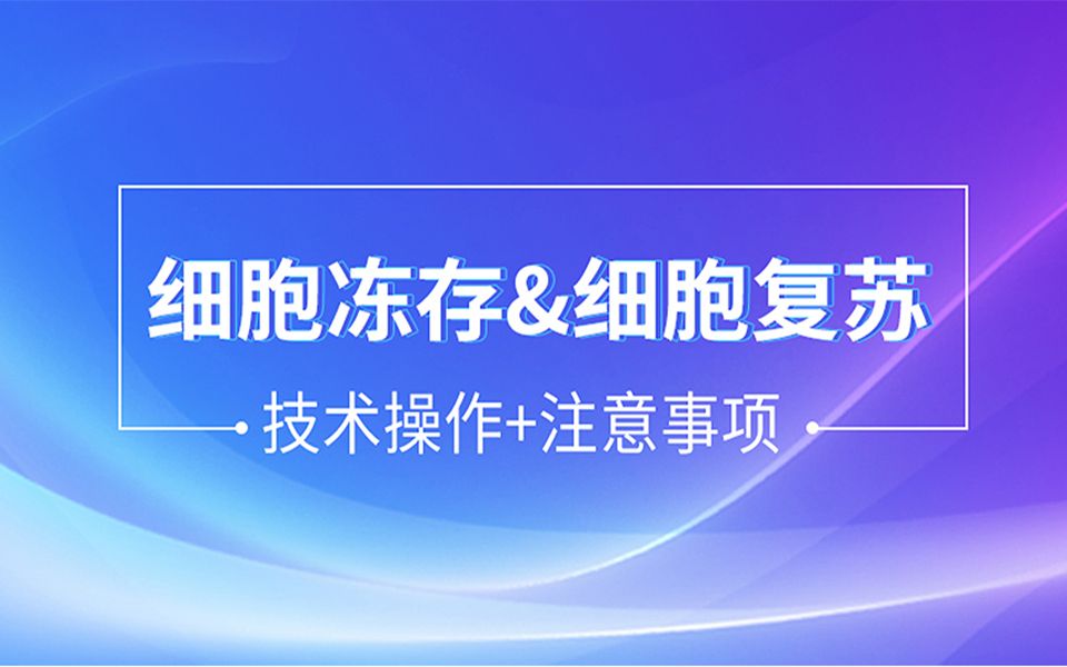 【自用收藏】细胞冻存操作技术+冻存注意事项#HeLa细胞株哔哩哔哩bilibili