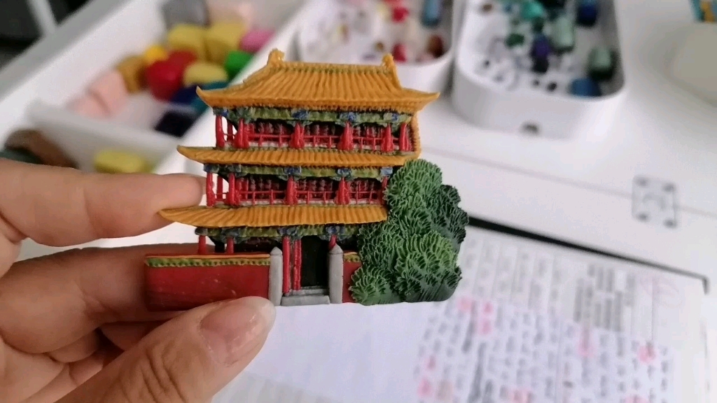 【软陶】沈阳故宫古建筑(制作过程忘记录像了)