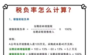 税负率怎么计算？你别说还真看懂了！附带税负监控系统，税负率倒算成本模板！内置函数公式，输入数据自动生成！！