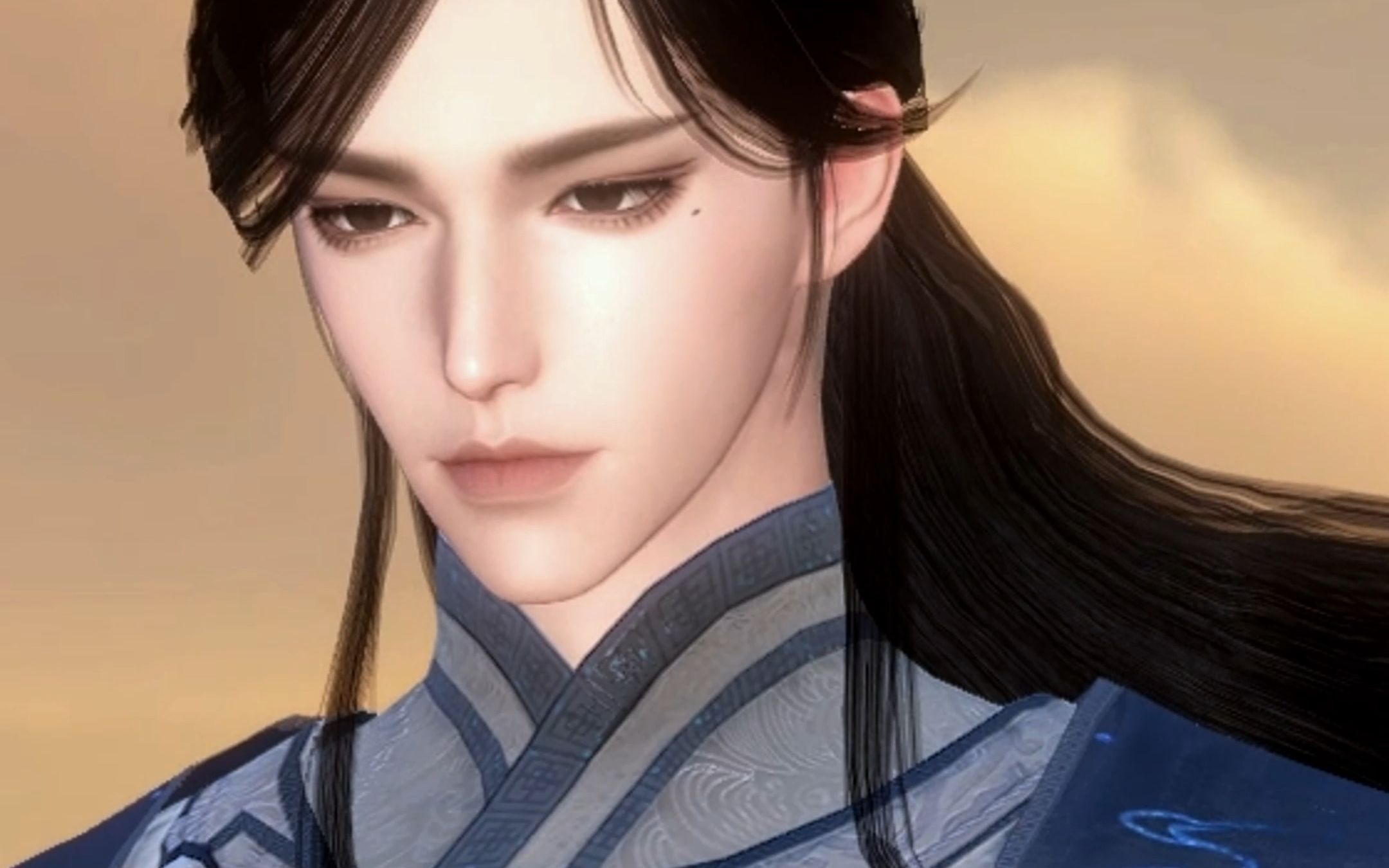 【逆水寒手游】成男捏脸 数据名/木槿 两款妆容