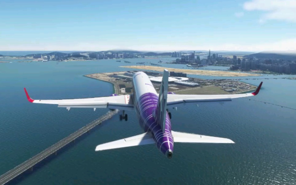 [微软模拟飞行2020]澳门16号跑道的偏置航向道进近vmmc offest loc