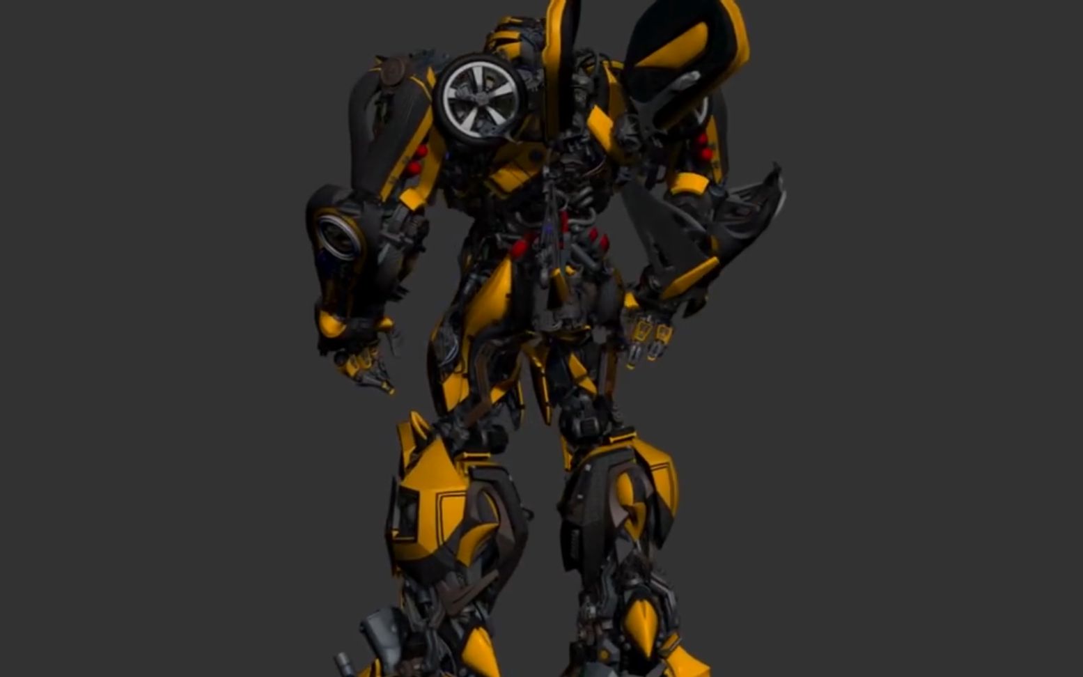 3d建模变形金刚大黄蜂建模动画