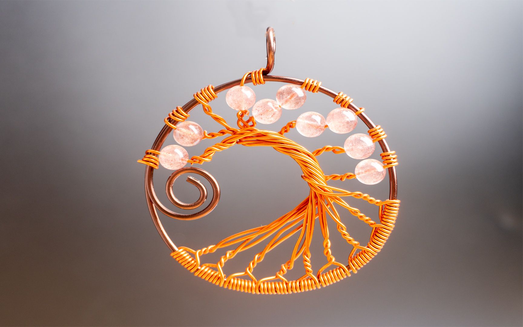 【铝丝工艺】用石头和铝线制作一颗生命树吧.