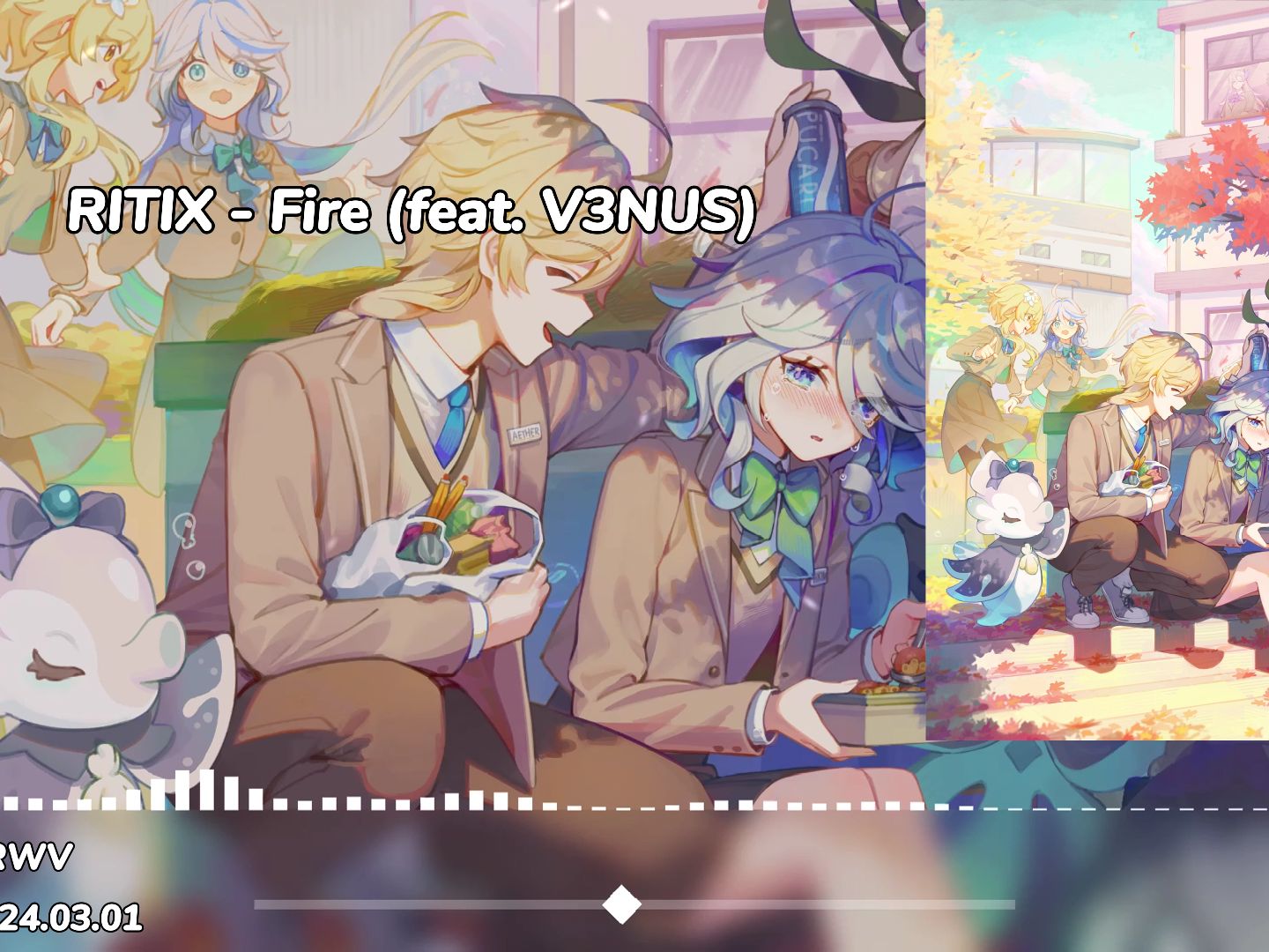 ritix - fire(feat. v3nus)| melodic dubstep