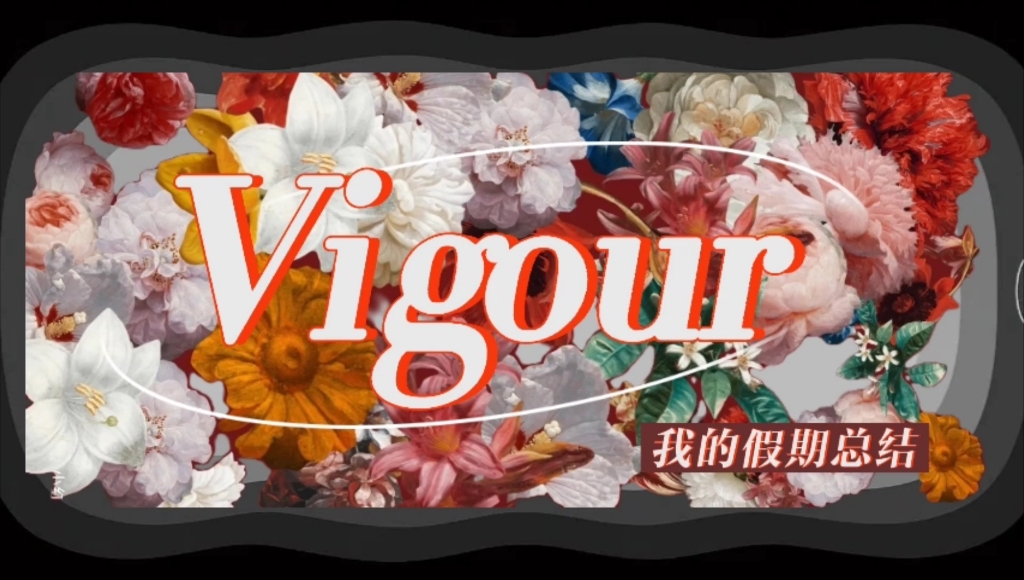 [图]"Vigour" | 伪假期总结