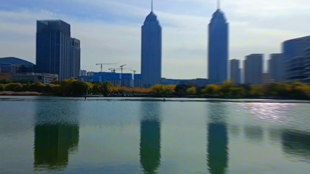 美丽的枣庄新城凤鸣湖公园,如可遇不可求的人间仙境.