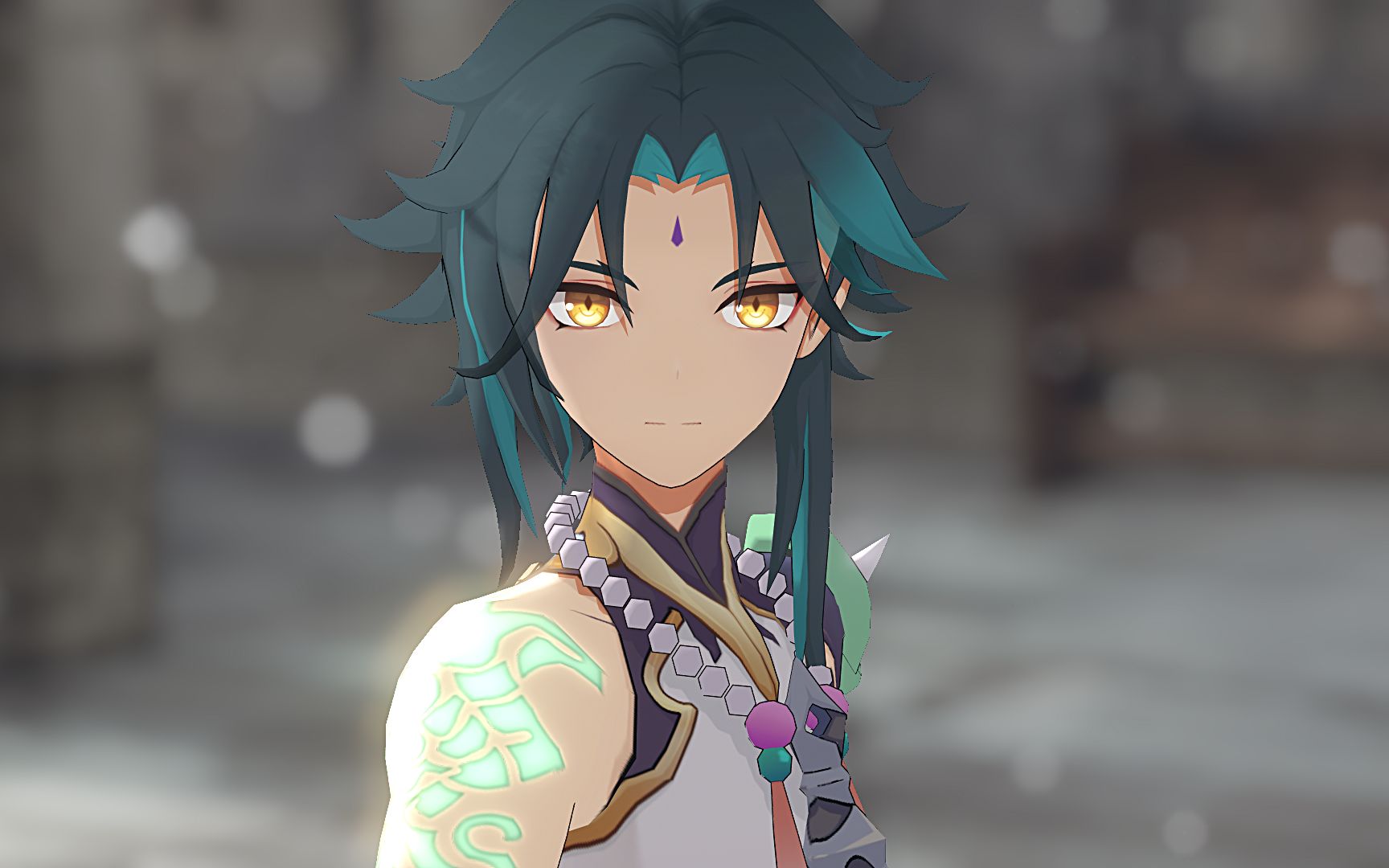 【原神mmd】见えない黒に堕ちてゆけ-坠入无形的黑暗-(魈)_哔哩哔哩