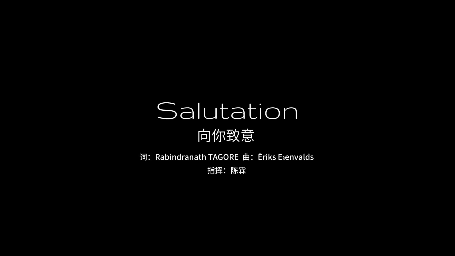 Salutation向你致意哔哩哔哩bilibili