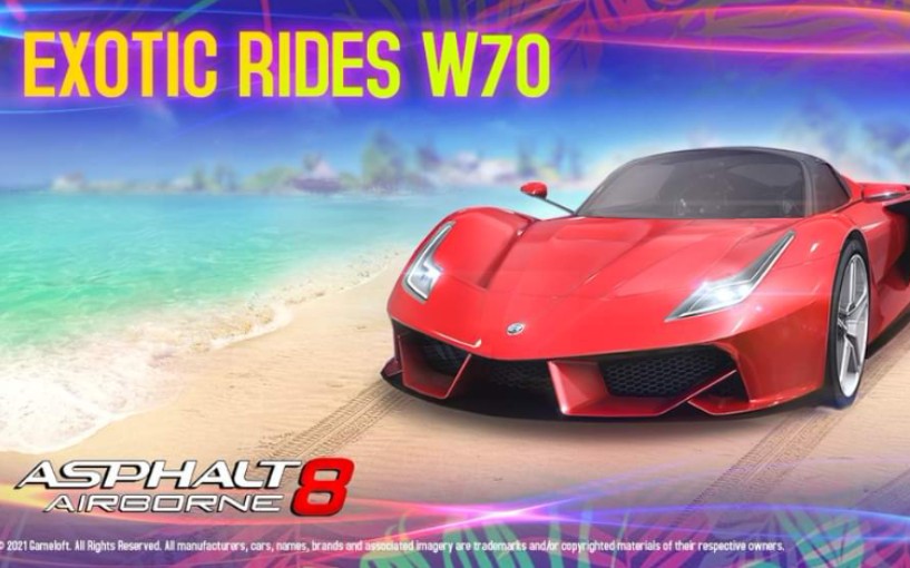 新车试驾-狂野飙车8 exotic rides w70蔚蓝海岸一圈试跑