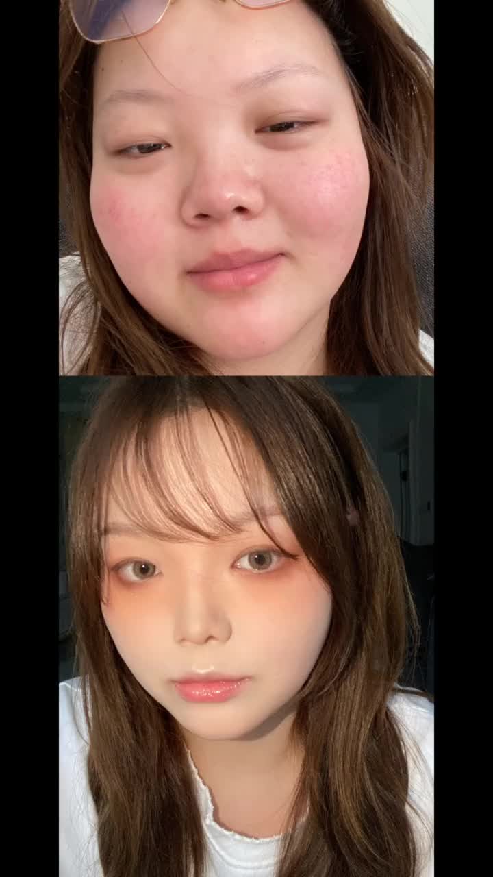 病娇日系重点腮红妆