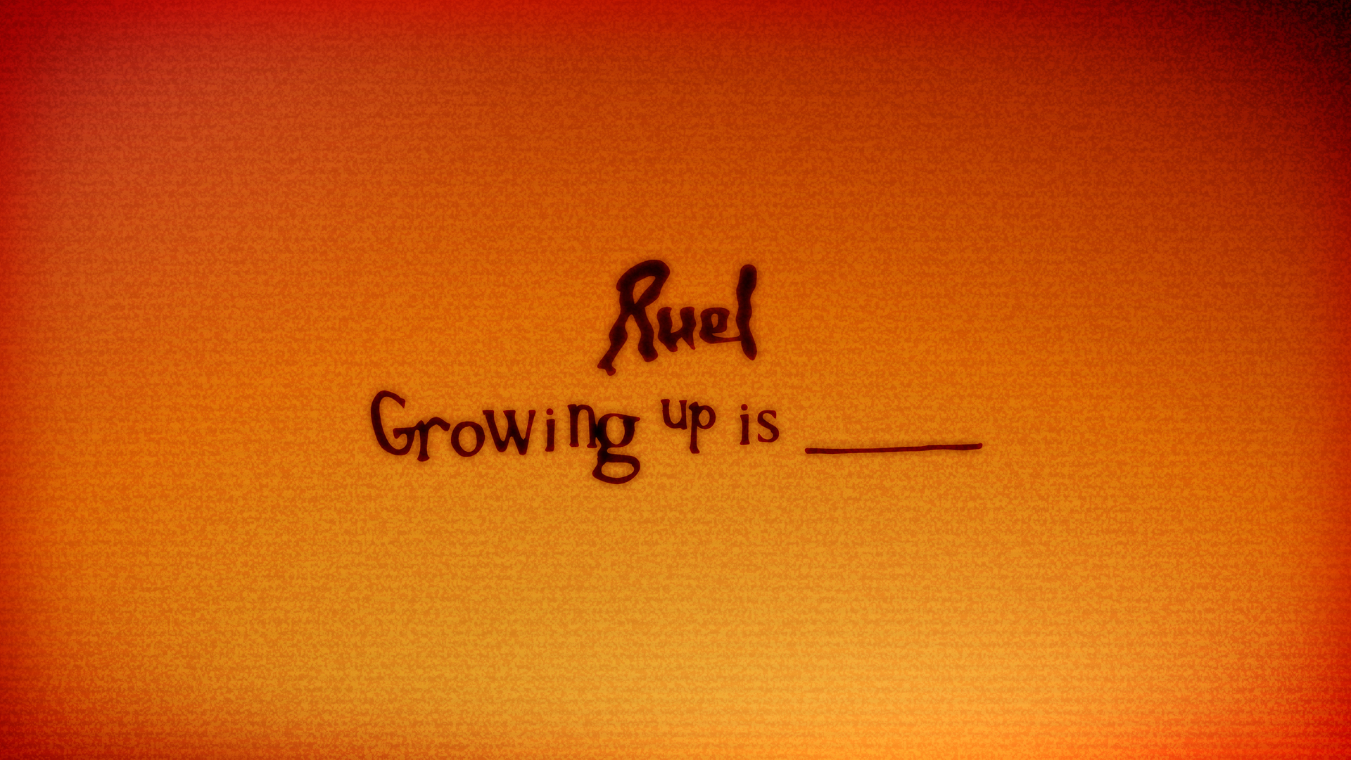 [图]Ruel「GROWING UP IS _____」