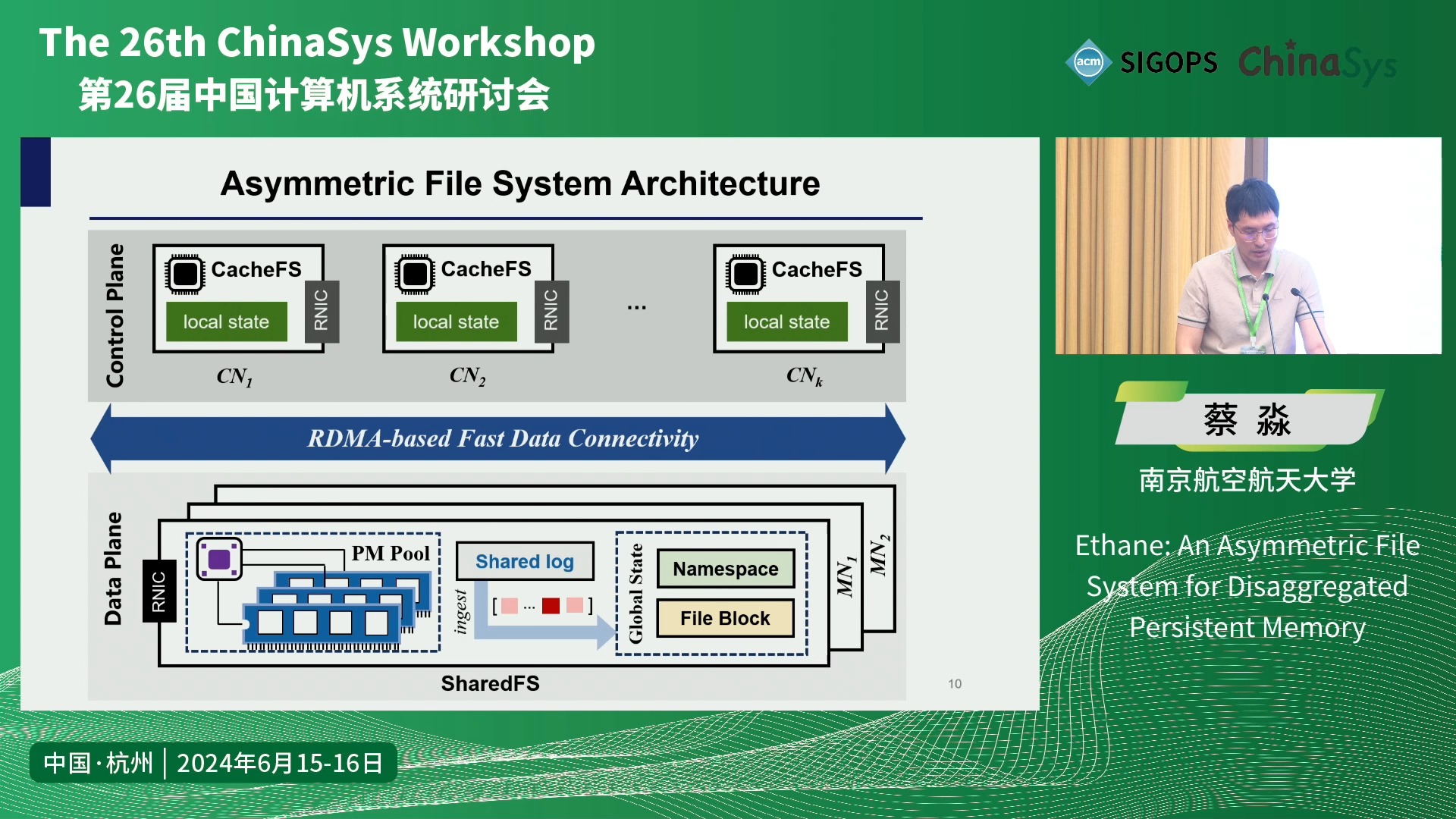 Ethane: An Asymmetric File System for Disaggregated Persistent Memory哔哩哔哩bilibili