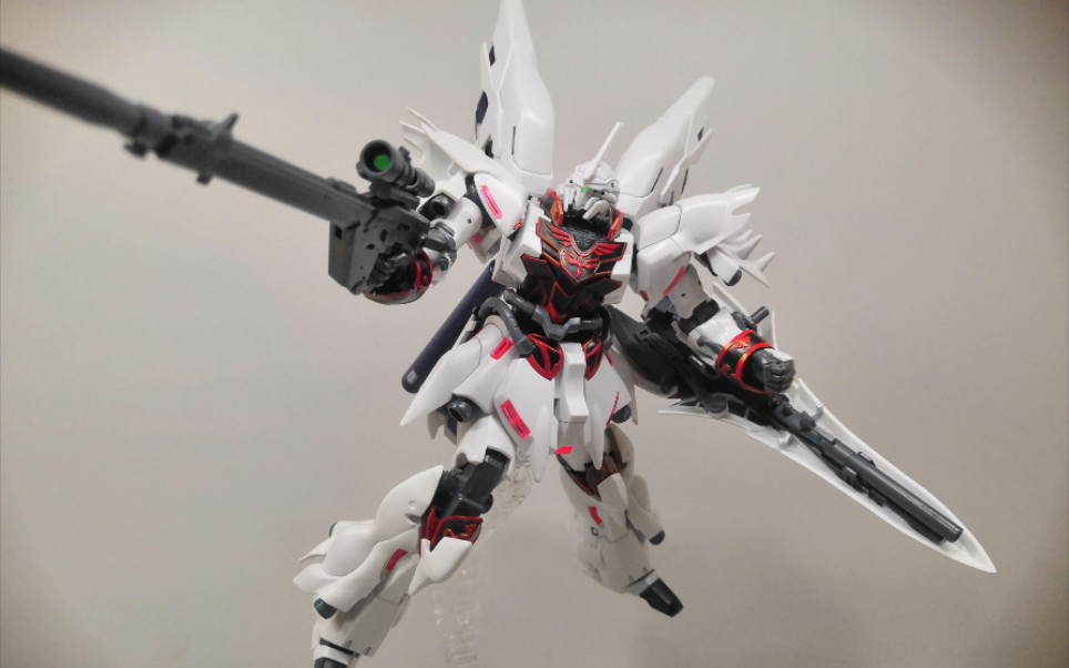 万代hgbf白色新安洲简单把玩