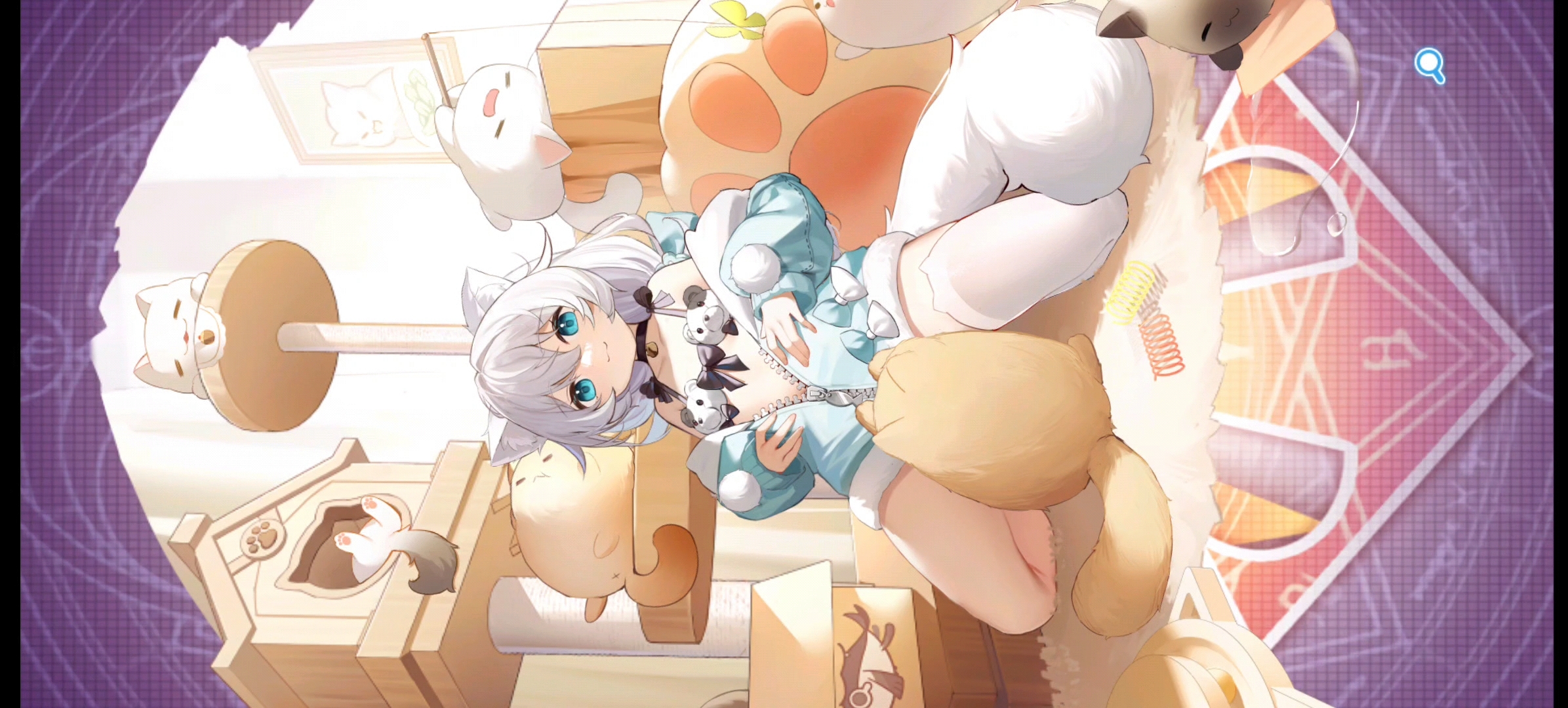 崩坏学园二 吼姆的礼物128rmb看板预览 德莉莎·猫娘天国 买不起根本