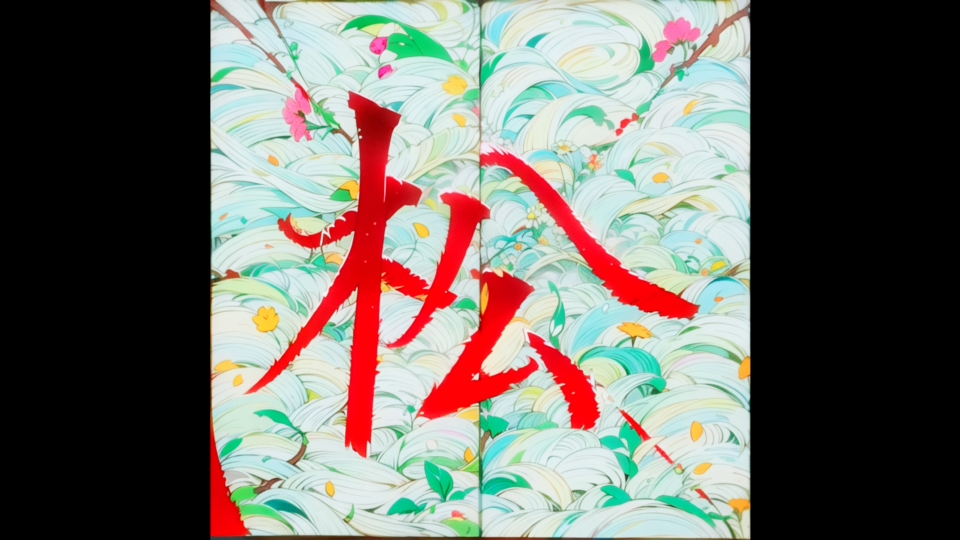 二年级上册"松"字楷书书写示例及要点解析