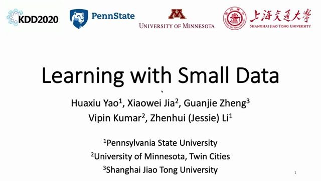 KDD 2020 Tutorial  Learning with Small Data哔哩哔哩bilibili