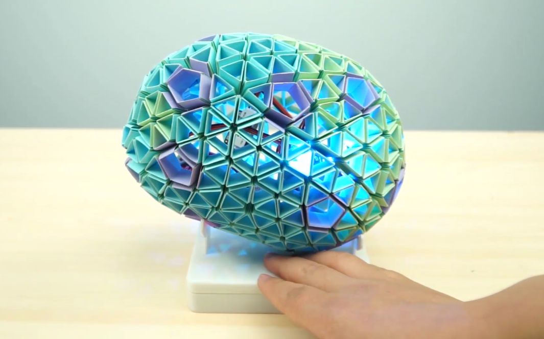 会发光的折纸恐龙蛋—snapology球