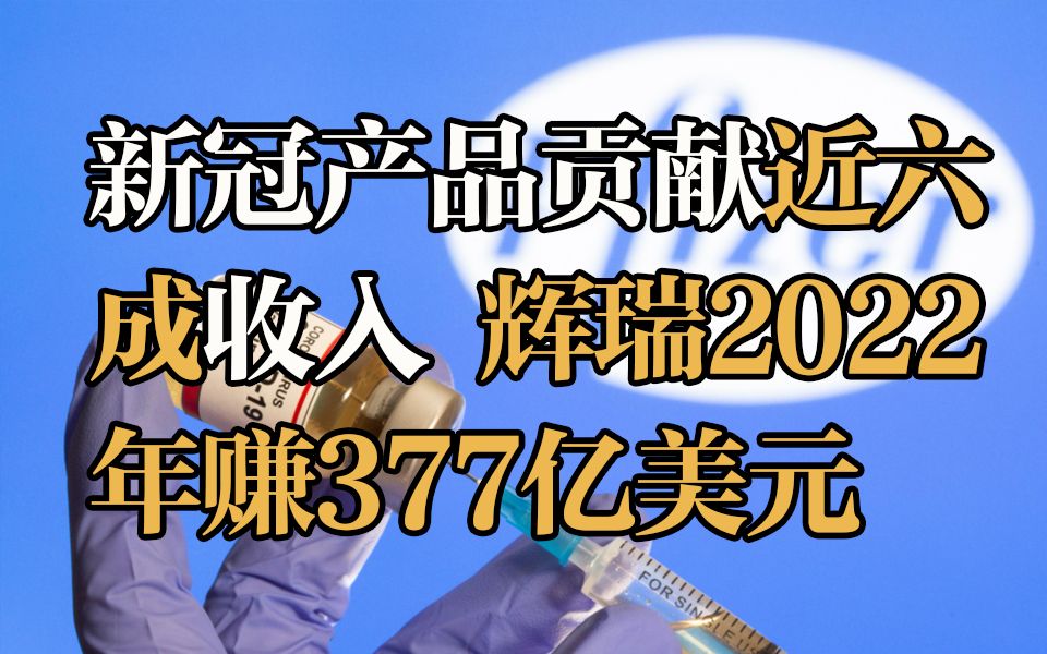 新冠产品贡献近六成收入,辉瑞2022年赚377亿美元哔哩哔哩bilibili