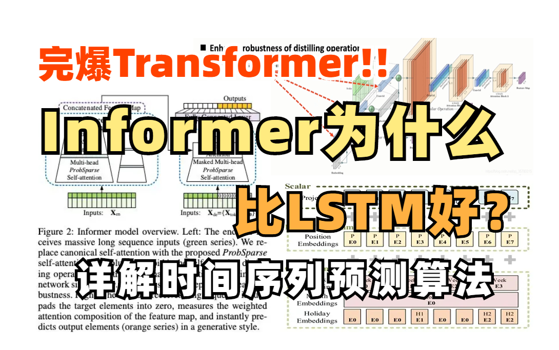 【为什么Informer比LSTM好?】这绝对是全网最清晰的Informer教程,带你从零详细解读长序列预测算法,完爆Transformer!!时间序列预测哔哩哔哩...