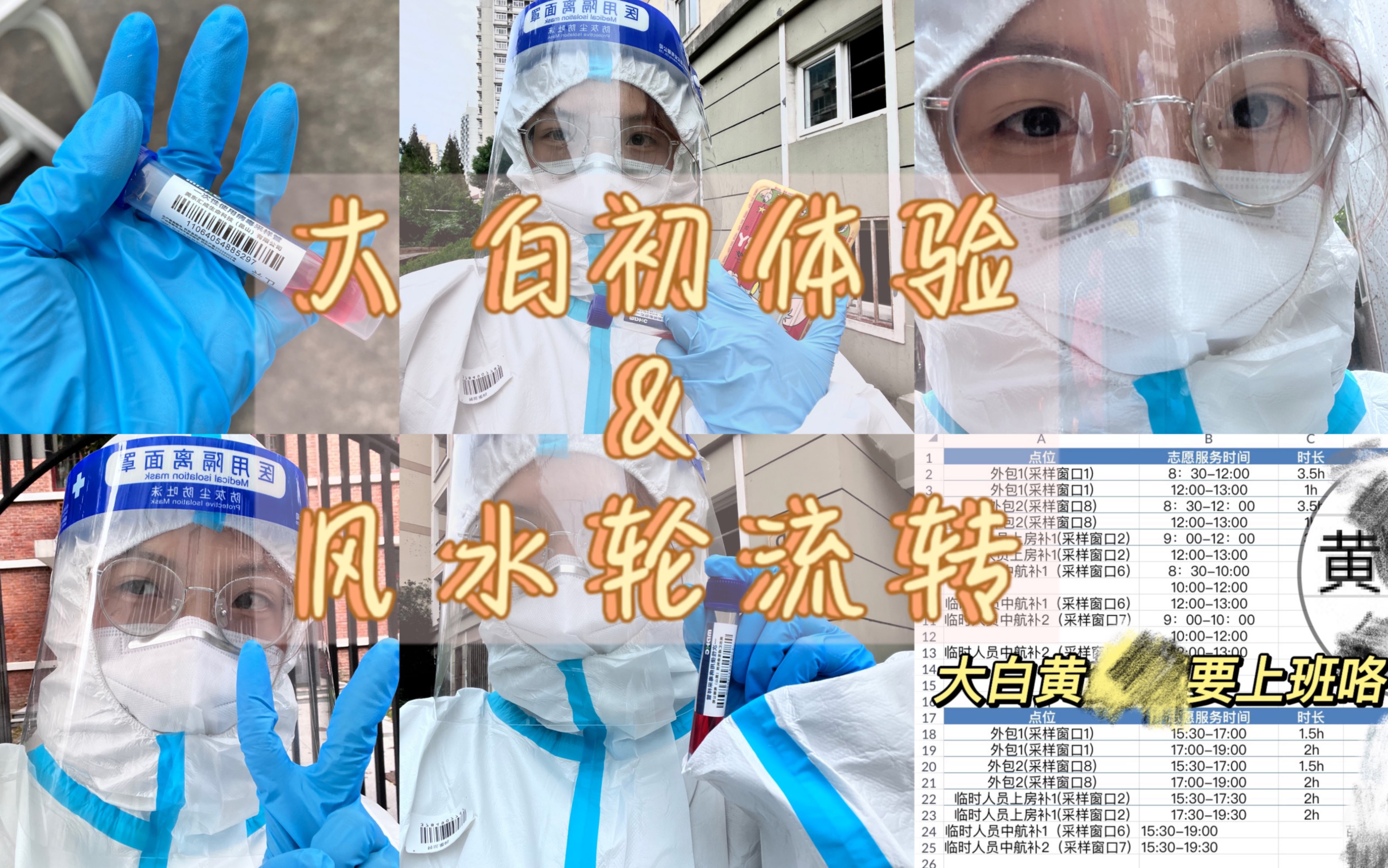 [图]【风控区大白报道】大白初体验｜东华大学｜抗疫｜早上做大白给别人验核酸，晚上封寝被别人验核酸｜风水轮流转｜封寝生活开始