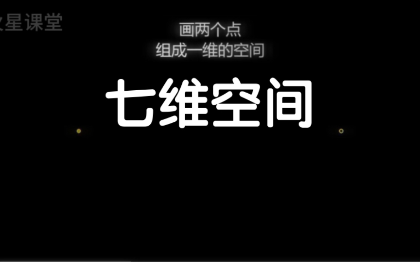 如何理解七维空间?哔哩哔哩bilibili