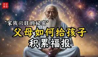 Download Video: 「子孫富貴，祖上積德」！父母做好這幾件事，可為子孫積德積福。