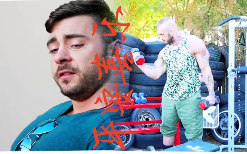 肌肉壮熊#路人看到此内心都会默默地说一句好一位猛男儿