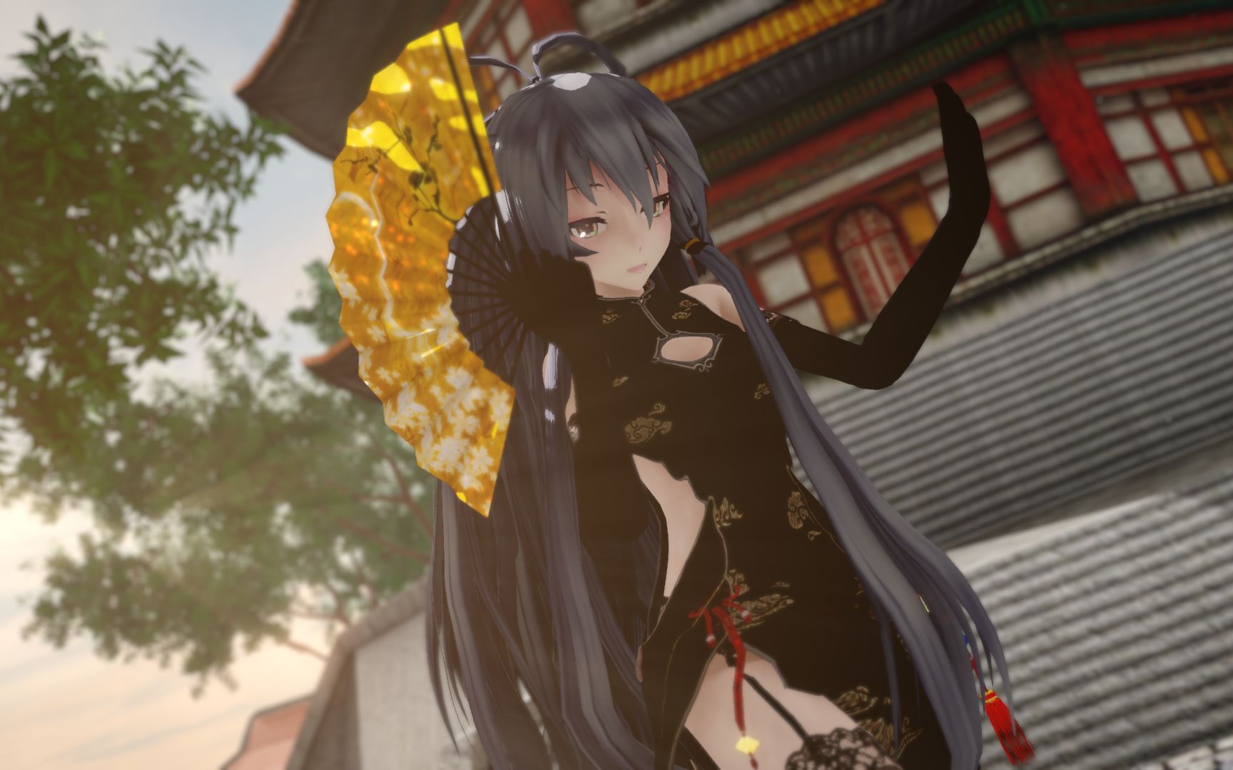 与君歌一曲,请君为我倾耳听 - 将进酒 - 黑金旗袍洛天依