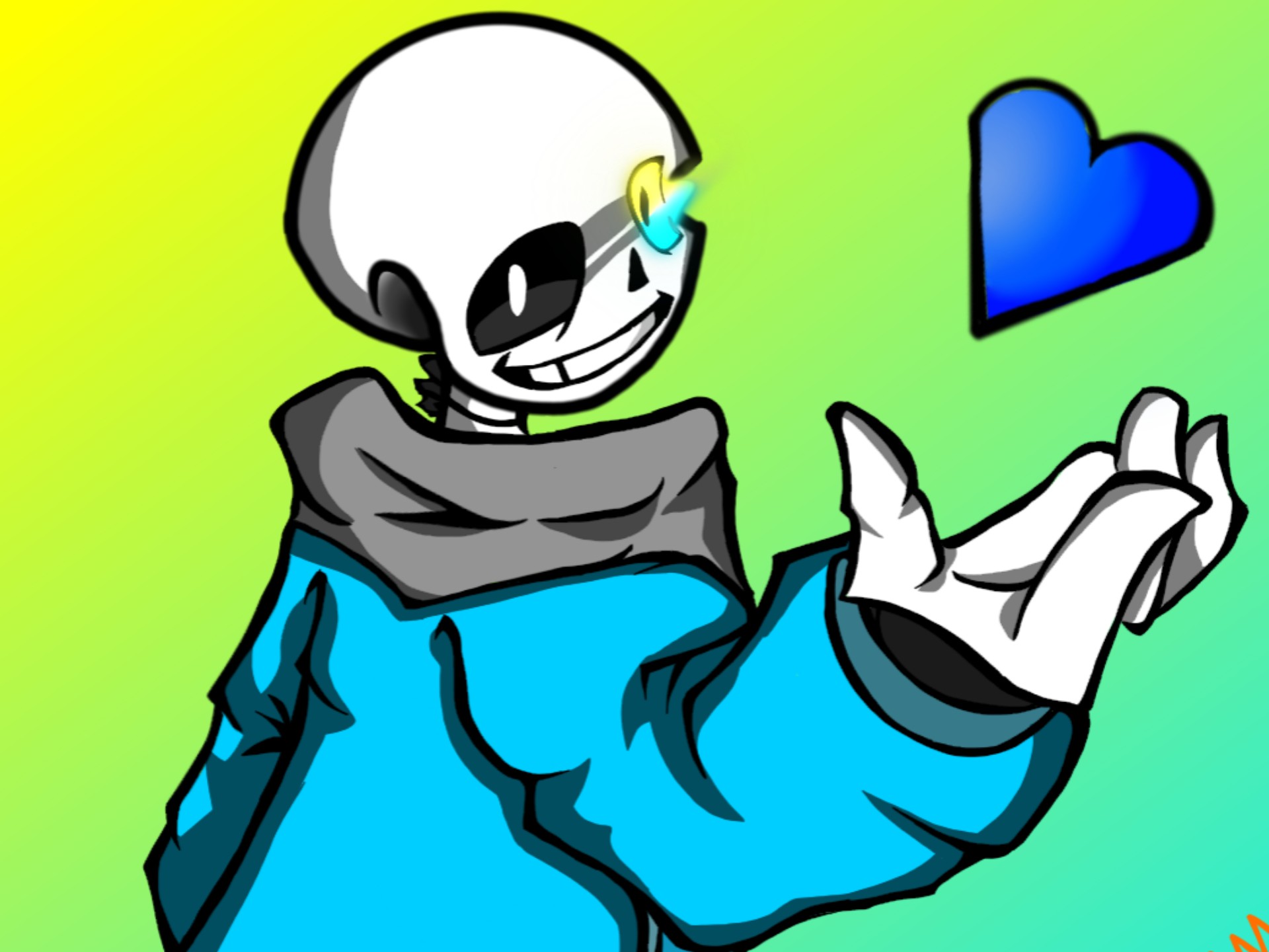 只是一个sans的绘画过程