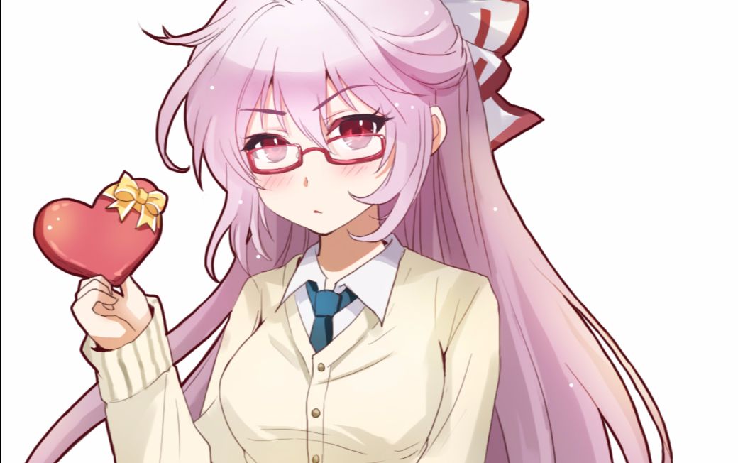 fff团首席顾问陪你过情人节(藤原妹红绘画全过程)