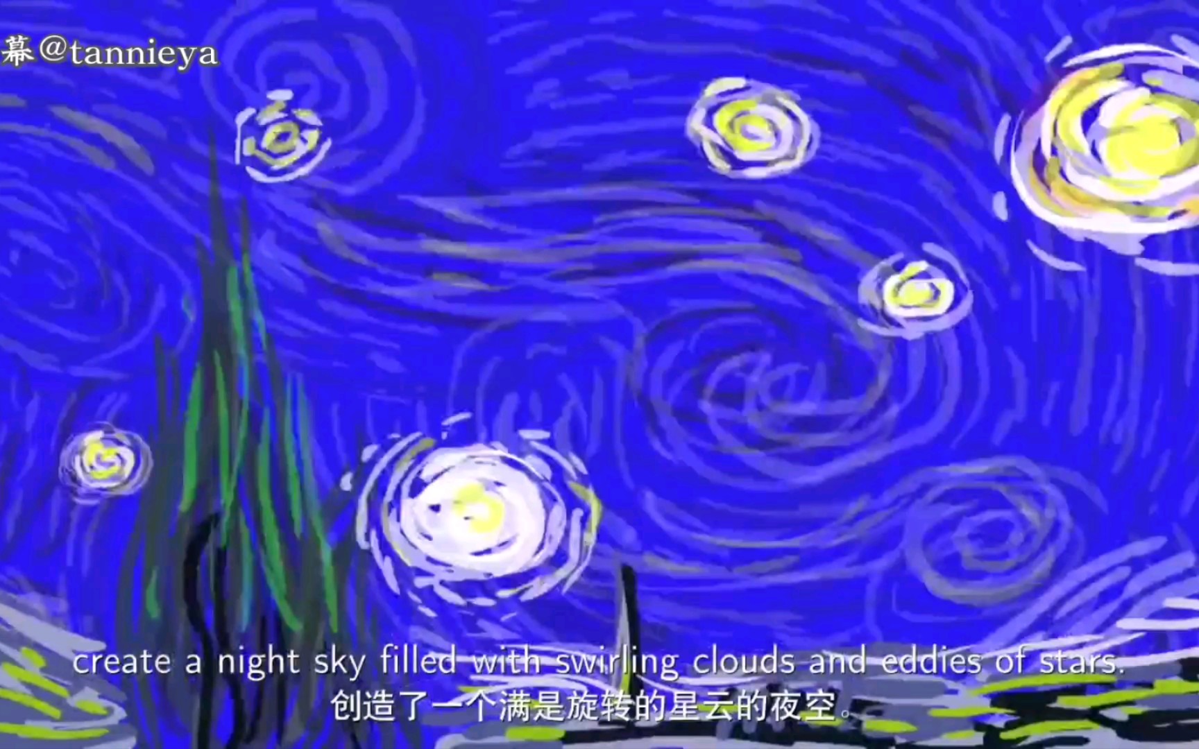 [图]【中英字幕】The unexpected math behind Van Gogh's "Starry Night" TED：梵高《星月夜》背后的数学秘密