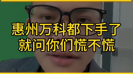 惠州万科都下手了,就问你们慌不慌哔哩哔哩bilibili