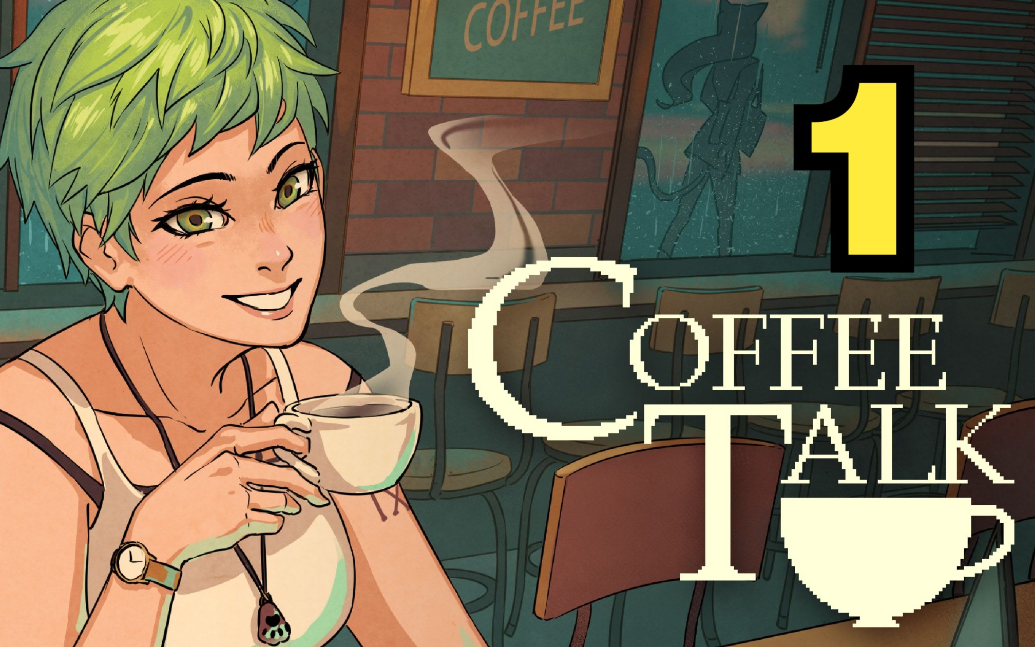 【呆毛人】coffee talk直播录屏-1我咖啡拉花超棒的!