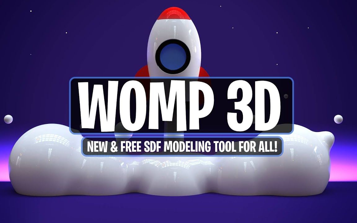 Womp 3D  适用于所有人的全新免费 SDF 建模和渲染工具!哔哩哔哩bilibili