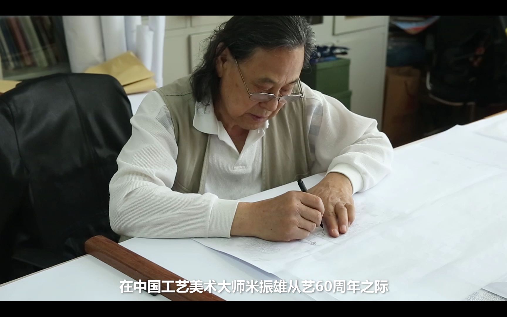 中国工艺美术大师米振雄作品《景泰蓝六福》