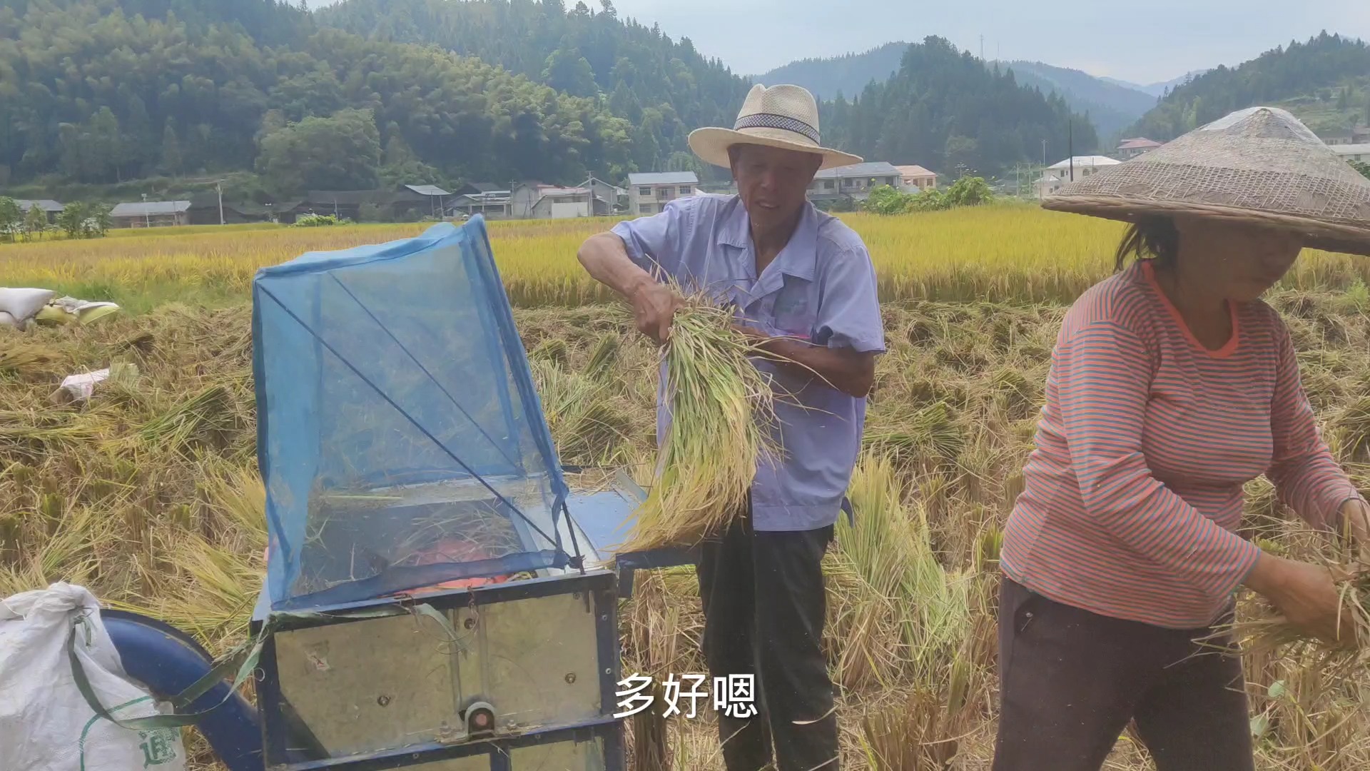 山区农民的福气,小型山地收割机效率太好了,这1080元花得值哔哩哔哩bilibili