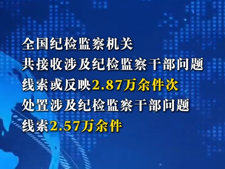 中央纪委国家监委通报2024年对纪检监察干部监督检查审查调查情况哔哩哔哩bilibili