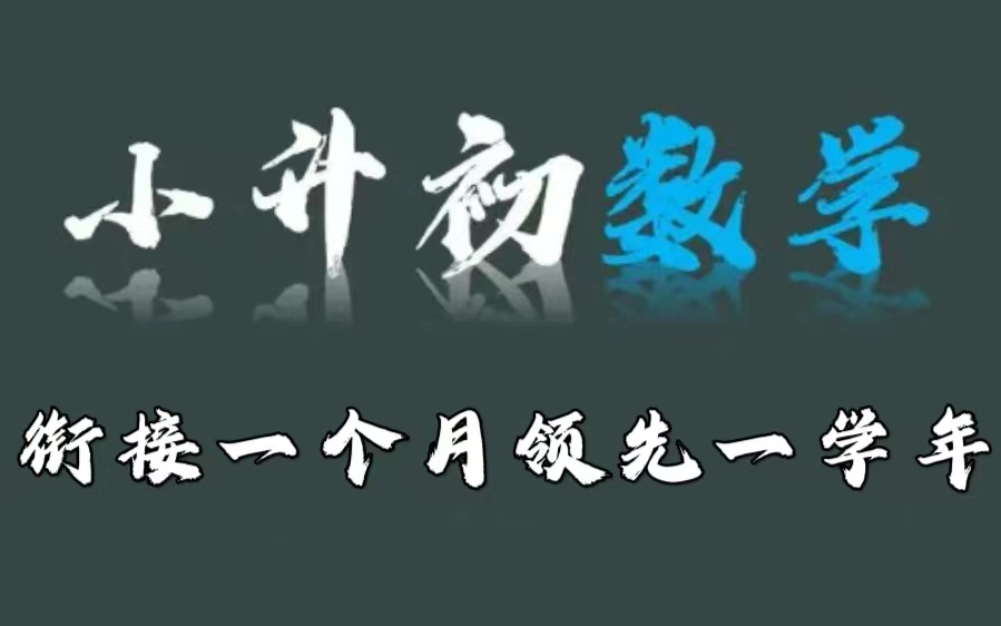 【全66集】小升初专题数学班 基础+拔高(讲义PDF)哔哩哔哩bilibili