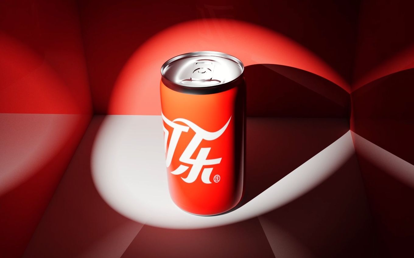 易拉罐 3d模型渲染展示