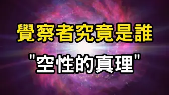 觉察者究竟是谁？空性的真理，无形无相|如何从惯性轮迴中解脱？空性之门，谁在观察？修行中的无限奥秘