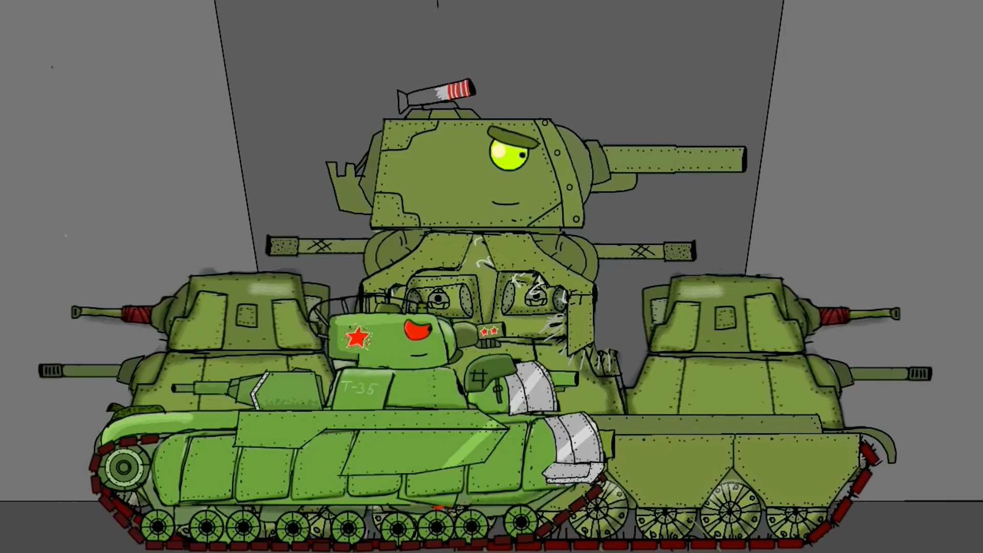 搬运坦克动画:kv44大战利维坦