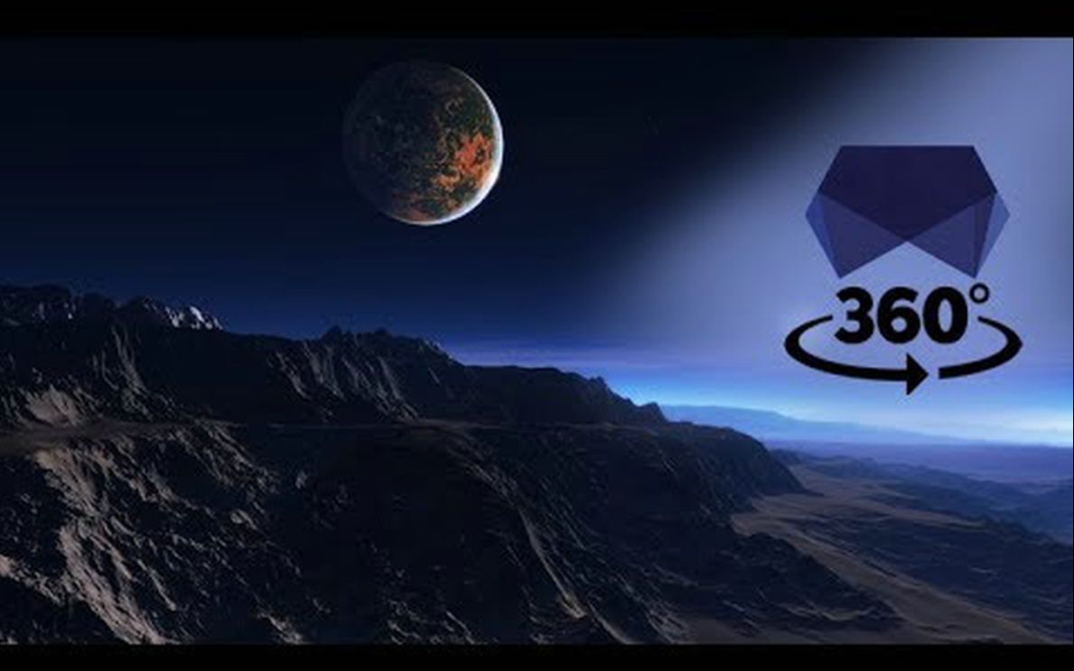 360vr轻松的360太空飞行太空引擎