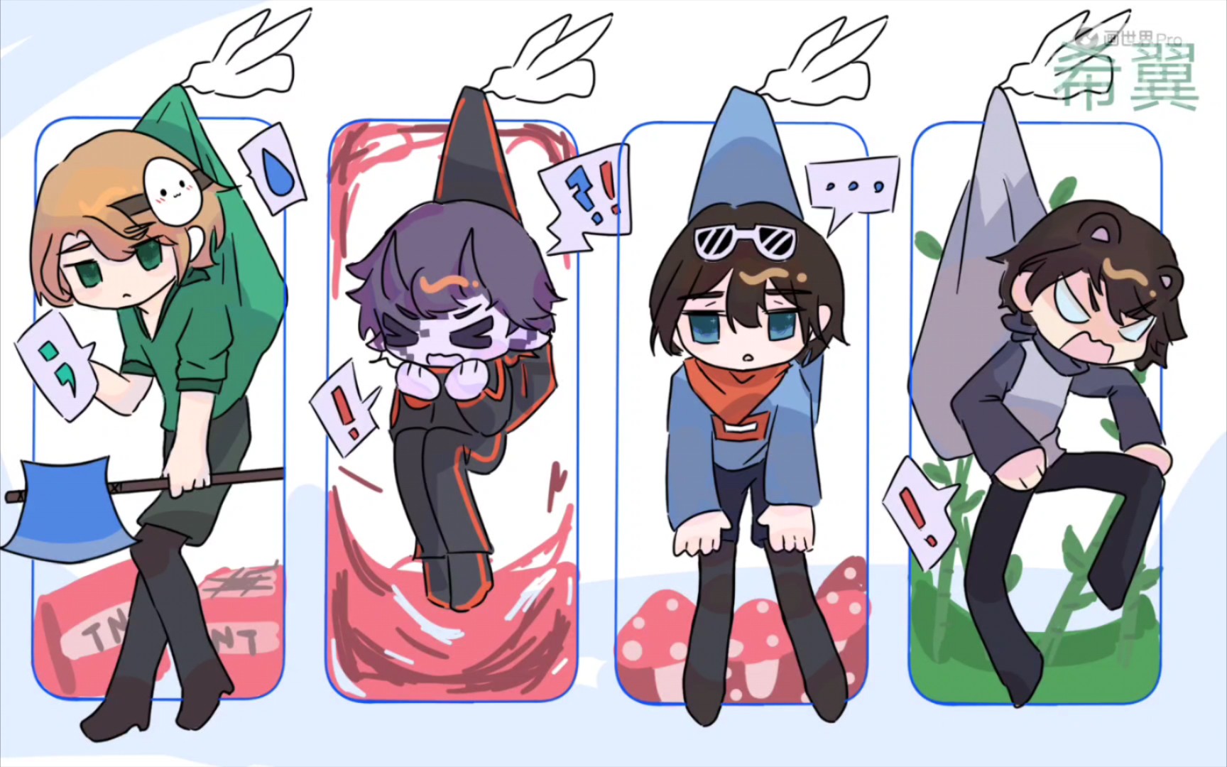 【绘画过程/松饼小队】-希翼不是蜥蜴啊-希翼不是蜥蜴啊-哔哩哔哩视频