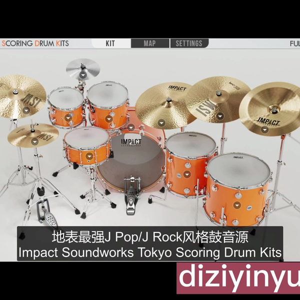 Impact Soundworks Tokyo Scoring Drum Kits KONTAKT使用教程_哔