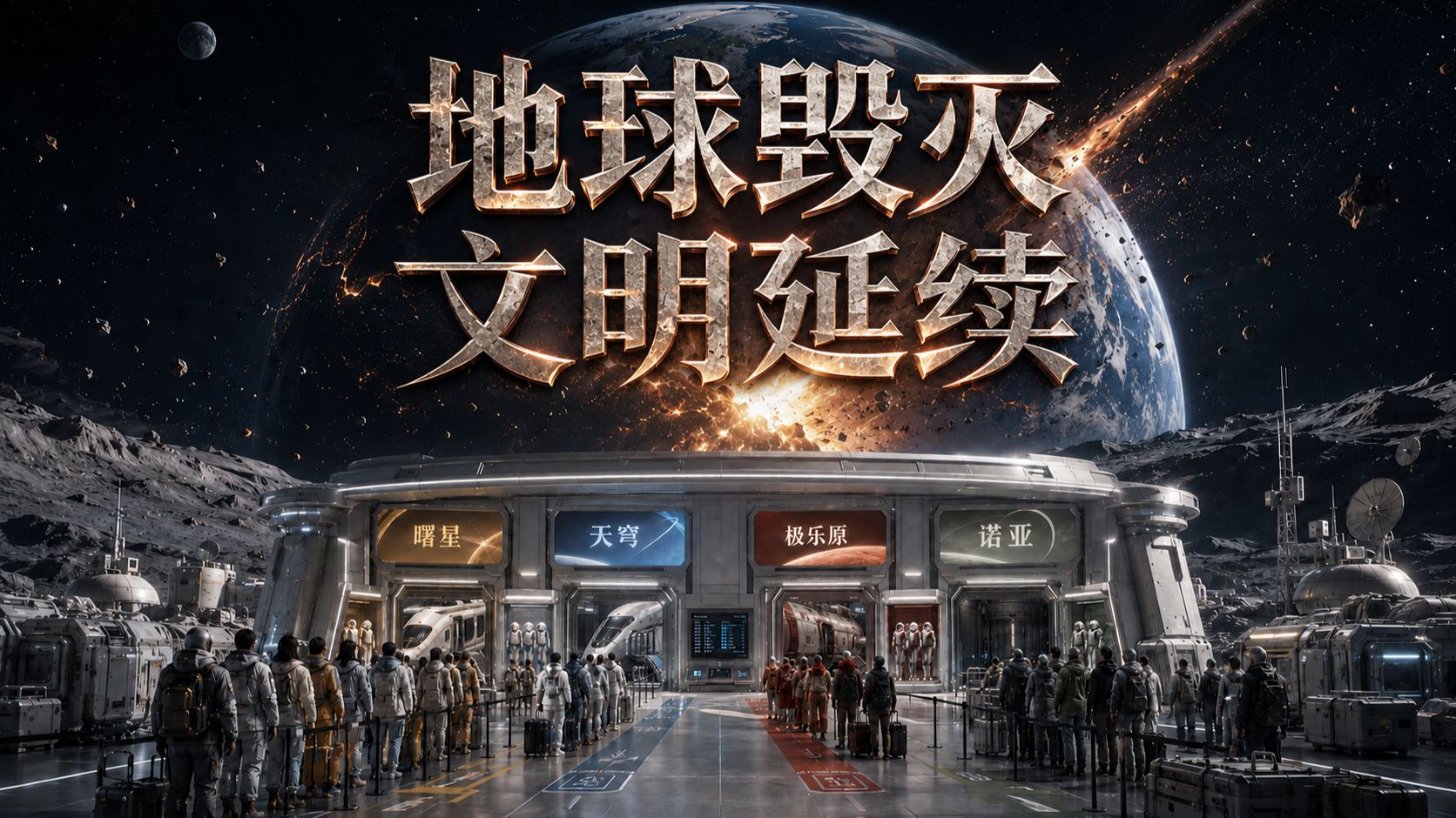 地球毁灭后，人类只剩四条路｜你会把文明带向哪里？